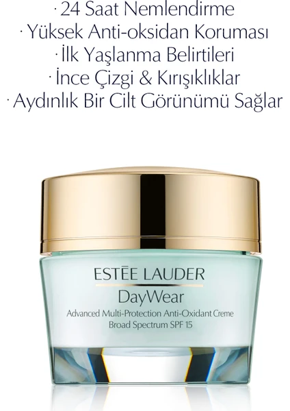 Estee Lauder Day Wear 24 Saat Anti-Oksidan Etkili Nemlendirici Krem - Kuru Ciltler 50 ml