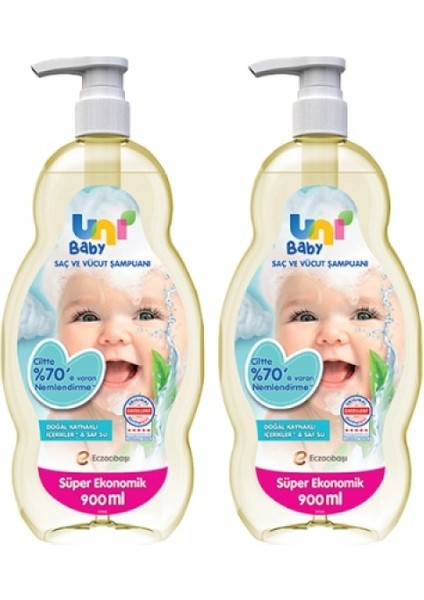 Şampuan Boyasız 900 ml x 2 Adet