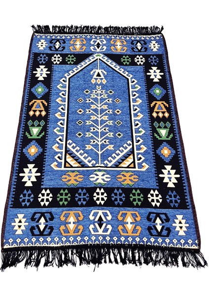 Shark Anadolu Seccade Kilim 11 Mavi
