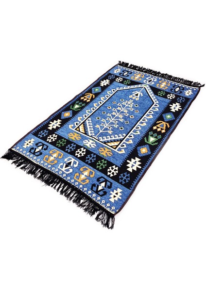 Shark Anadolu Seccade Kilim 11 Mavi