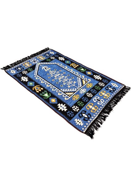 Shark Anadolu Seccade Kilim 11 Mavi