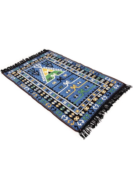 Shark Anadolu Seccade Kilim 12 Mavi