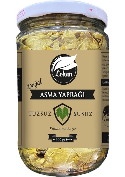 Tuzsuz Susuz Yaprak Salamurası Asma Yaprağı 300 gr