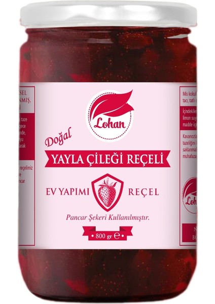 Geleneksel Yayla Çilek Reçeli 800 gr