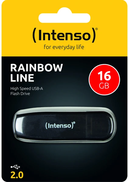 16GB Usb2.0 3502470 Rainbow Line Intenso