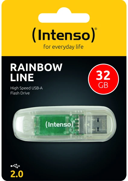 32GB Usb2.0 3502480 Rainbow Line Intenso