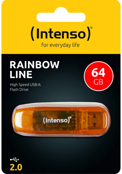 64GB Usb2.0 3502490 Rainbow Line Intenso