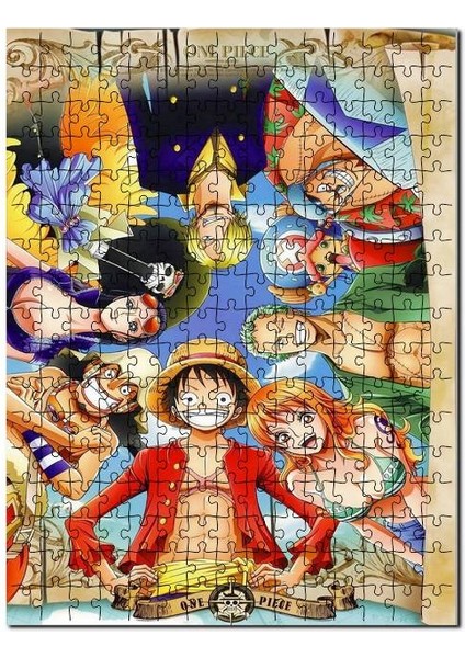 Luffy Bounty Nami Roronoa Zoro Tony Chopper 255 Parça Puzzle Yapboz Mdf (Ahşap)