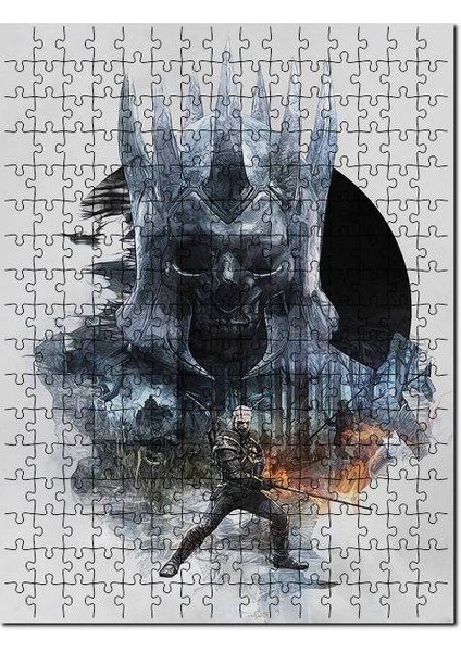 Witcher 3 Wild Hunt Görseli 120 Parça Puzzle Yapboz Mdf (Ahşap)