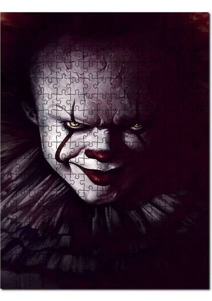 Pennywise It Filmi Görseli 120 Parça Puzzle Yapboz Mdf (Ahşap)