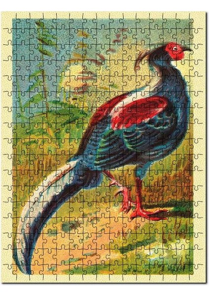 Sülün Kuşu Görseli 120 Parça Puzzle Yapboz Mdf (Ahşap)