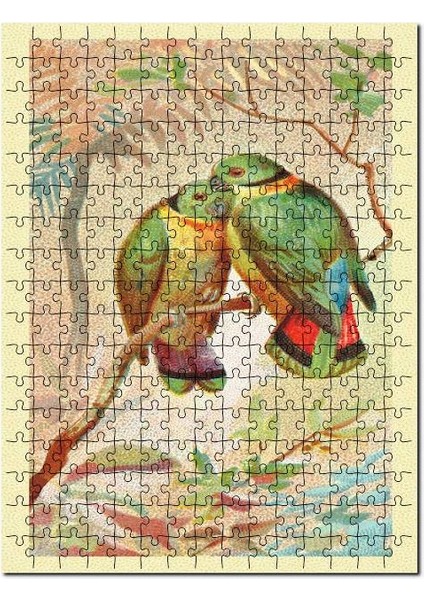 Swindern'in Aşk Kuşu 120 Parça Puzzle Yapboz Mdf (Ahşap)