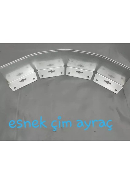 Mgf Galvaniz Metal Çim Ayırıcı Esnek Kıvrılabilir - Çim Sınırlayıcı Seperatör Taş Toprak Ayıracı 10 Mt. (2mt x 5 Adet)