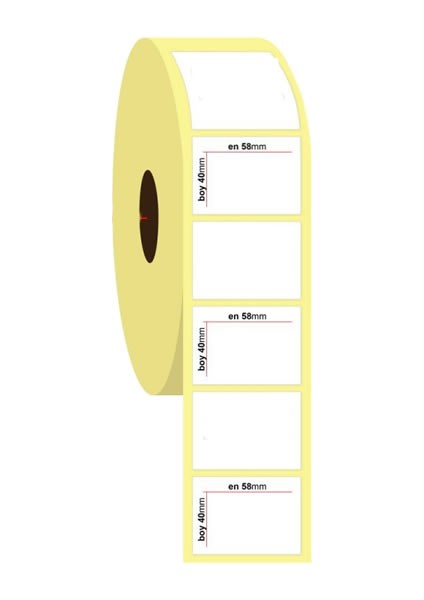 58X40  500 Adet Eco Termal Barkod Etiketi