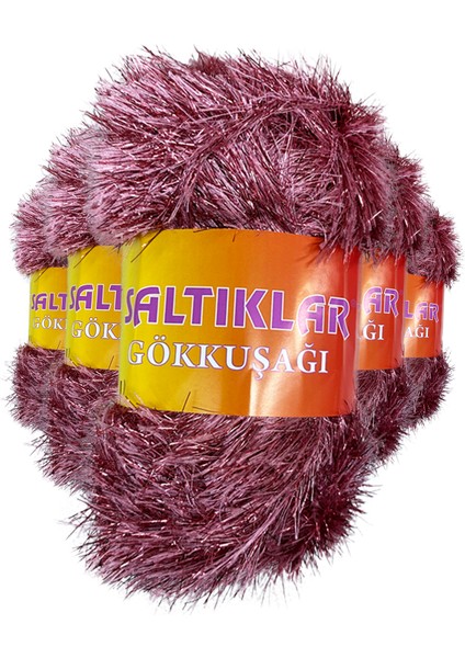 5 Adet Gökkuşağı El Örgü Ipi Yünü 28