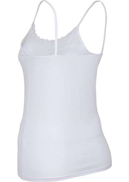 Kadın Yakası Dantelli Ip Askılı Modal Atlet 1101 | Beyaz fiyatları