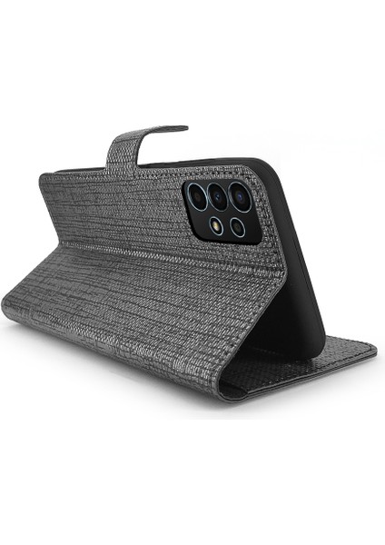 Samsung Galaxy A33 Kılıf Fitcase Fabric Kapaklı Cüzdanlı