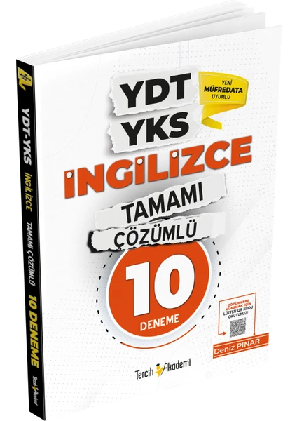 Tercih Akademi YDT YKS İngilizce Tamamı Çözümlü 10 Deneme