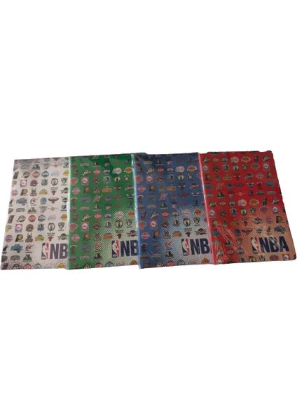 Nba 4'lü Defter - 2 Adet Kareli 2 Adet Çizgili - 60 Yaprak