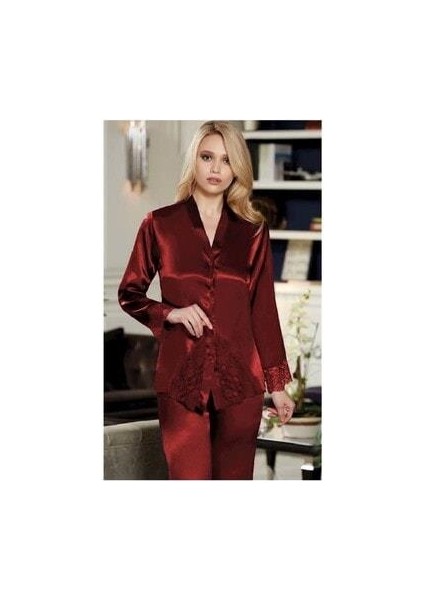 485 Ipek Saten Dantelli Altılı Set Çeyiz Takım