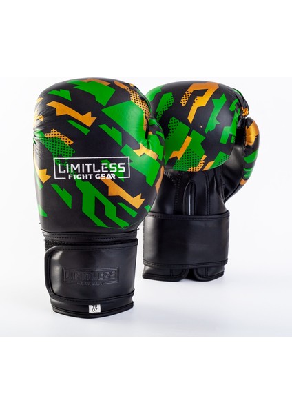 Limitless Camo Green Pu Boks Eldiveni