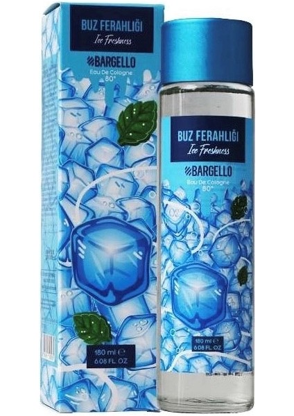 180 ml 80° Cam Dökme Kapak Buz Ferahlığı Kolonya Edc