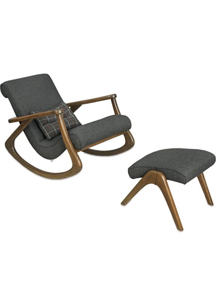 Ekol naturel Antrasit Gri Dişbudak Sallanan Sandalye Dinlenme Emzirme Baba Tv Okuma Uzanma Koltuğu modelleri