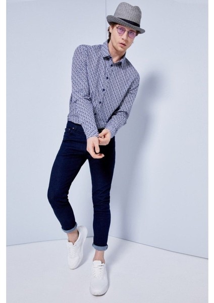 Erkek Smarty Y Dar Paça Orta Bel Jean Pantolon modelleri