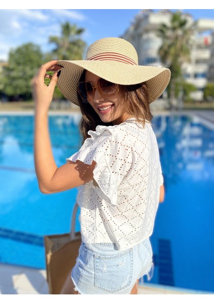 Coree Fırfır Detaylı Crop Bluz