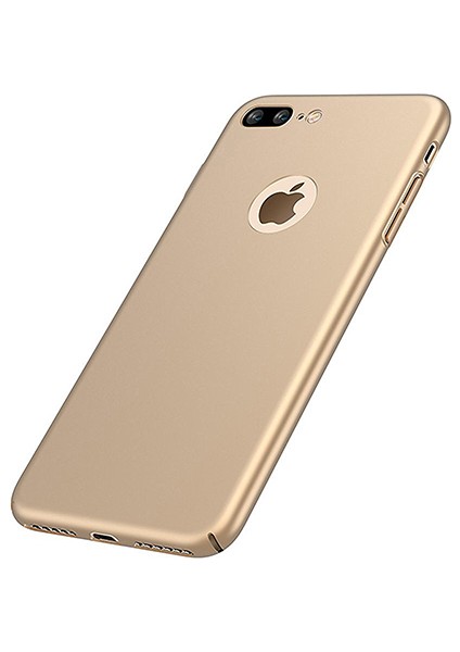 Rubber iPhone 7 Kılıf Sert Arka Kapak Gold