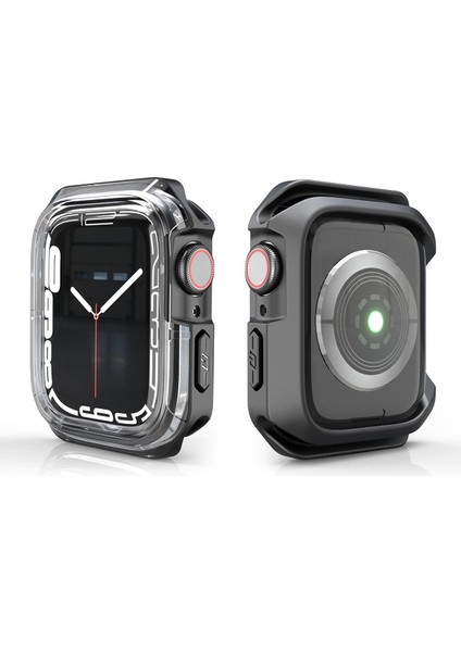 Apple Watch 7 45 mm Uyumlu Kasa Koruyucu Spor Tasarım Premium Gövde Koruma (Önü Açık)