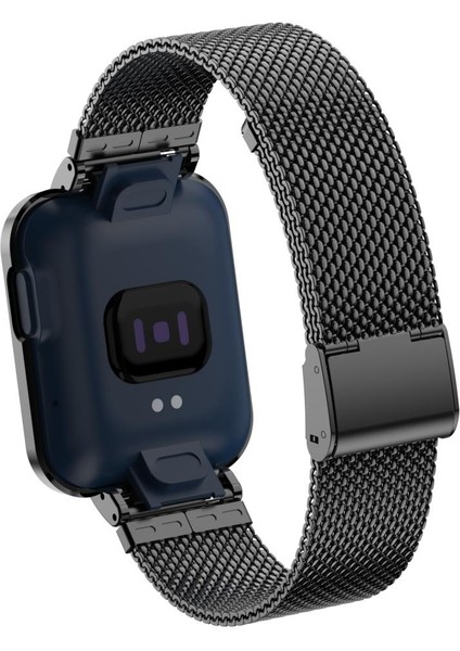 Xiaomi Mi Watch Lite Uyumlu Klipsli Hasır Metal Kordon & Kasa Koruma 2 In 1 Tel Örgü Kayış fırsatları