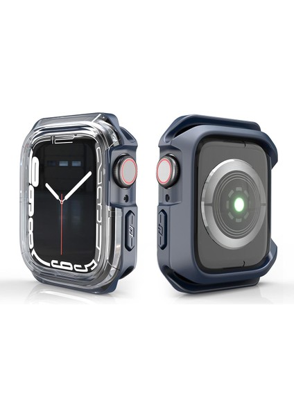 Apple Watch 7 45 mm Uyumlu Kasa Koruyucu Spor Tasarım Premium Gövde Koruma (Önü Açık)