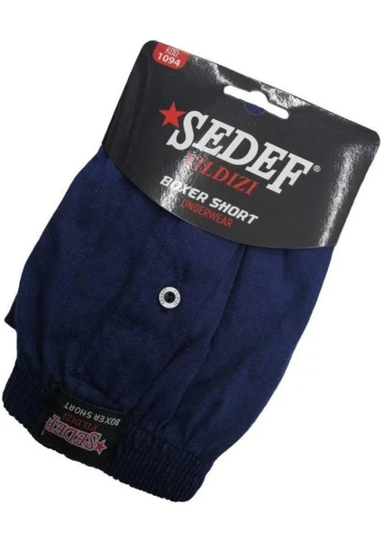 Sedef Yıldızı Erkek Düğmeli Penye Boxer 1094 - 6 Adet