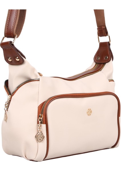 1398 Bej Taba Suni Deri Bayan Çapraz Omuz Çantası indirimleri