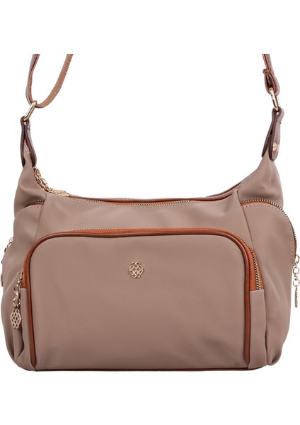 1398 Açık Vizon Taba Suni Deri Bayan Çapraz Omuz Çantası modelleri