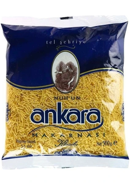 Nuhun Ankara Makarnası Tel Şehriye 500GR x 5 Paket