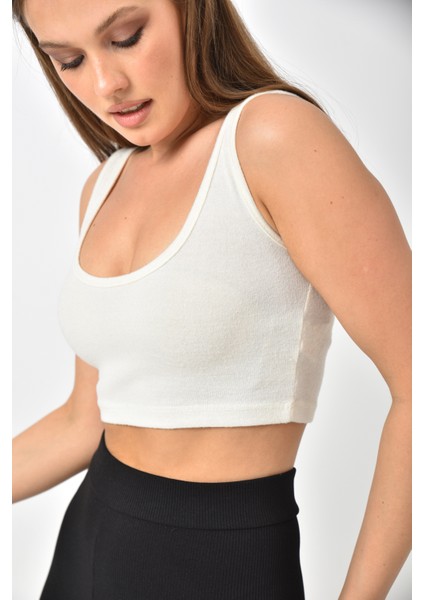 Krem Askılı Crop Büstiyer indirimleri