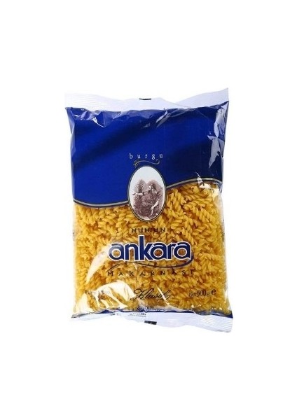 Nuhun Ankara Makarnası Burgu 500GR x 10 Paket