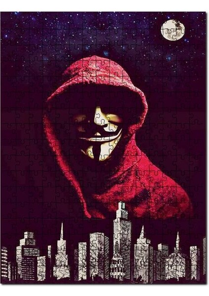 La Casa De Papel Karakteri Dolunay ve Gece 120 Parça Puzzle Yapboz Mdf (Ahşap)