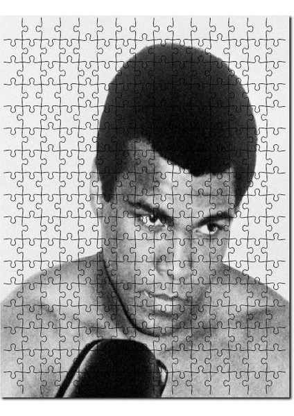 Muhammed Ali Khaliah Portre 120 Parça Puzzle Yapboz Mdf (Ahşap)