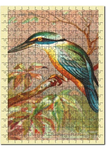 Kutsal Yalıçapkını Kuş Görseli 120 Parça Puzzle Yapboz Mdf (Ahşap)