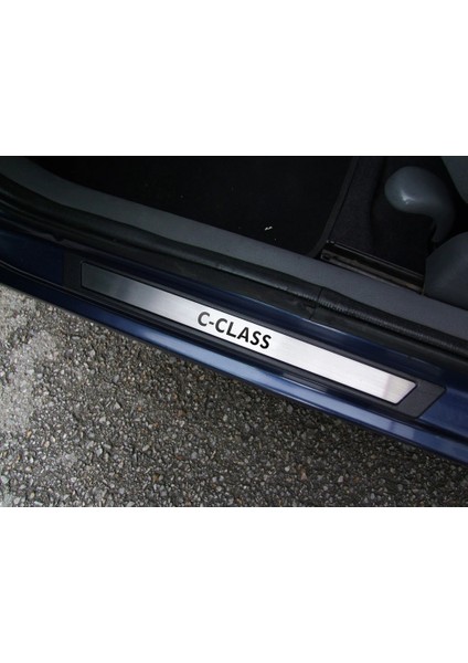 Mercedes C-Class W204 Krom Kapı Eşik Koruması 2007-2011 4 Parça