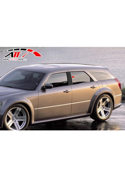 Dodge Magnum 2005-2009 Karbon Kapı Direği Kaplaması Cam Direği Şık Görünüm 6 Parça