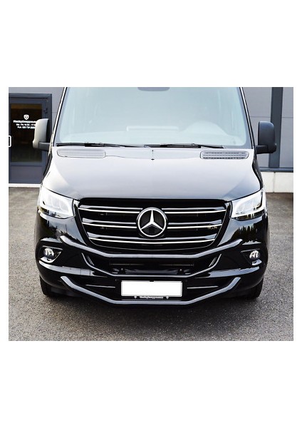 Mercedes Sprinter 2018-2022 W907 Krom Ön Panjur ( Dar ) 5 Prç. Paslanmaz Çelik