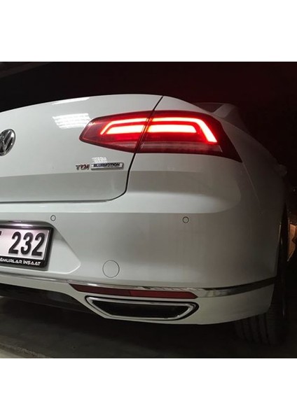 Volkswagen Passat B8 R-Line Egzos Çerçevesi 2 Prç. 2015 ve Sonrası