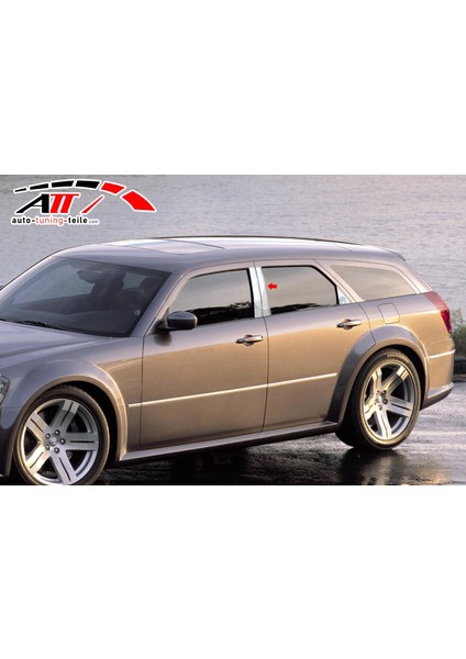 Dodge Magnum 2005-2009 Krom Kapı Direği Kaplaması Cam Direği Şık Görünüm 6 Parça