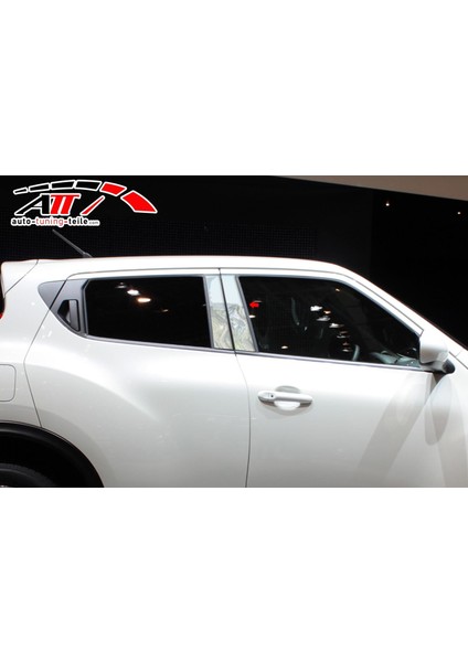 Nissan Juke 2011 Krom Kapı Direği Kaplaması Cam Direği Şık Görünüm 8 Parça