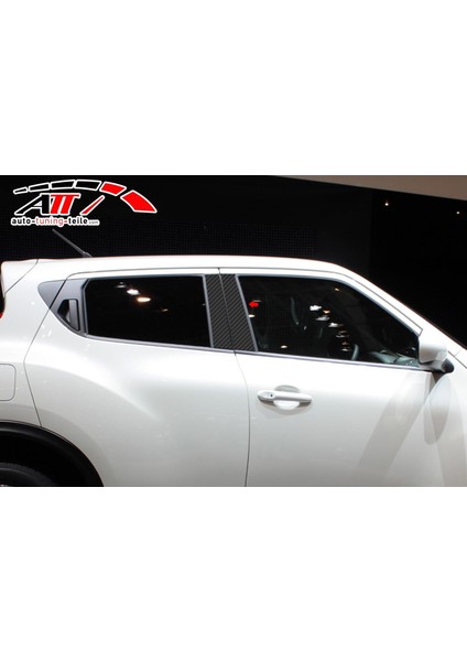 Nissan Juke 2011 Karbon Kapı Direği Kaplaması Cam Direği Şık Görünüm 8 Parça