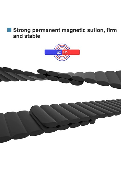 Samsung Gear S3 Uyumlu Magnetik Silikon Kordon Çift Renkli Mıknatıslı Premium Kayış fiyatları